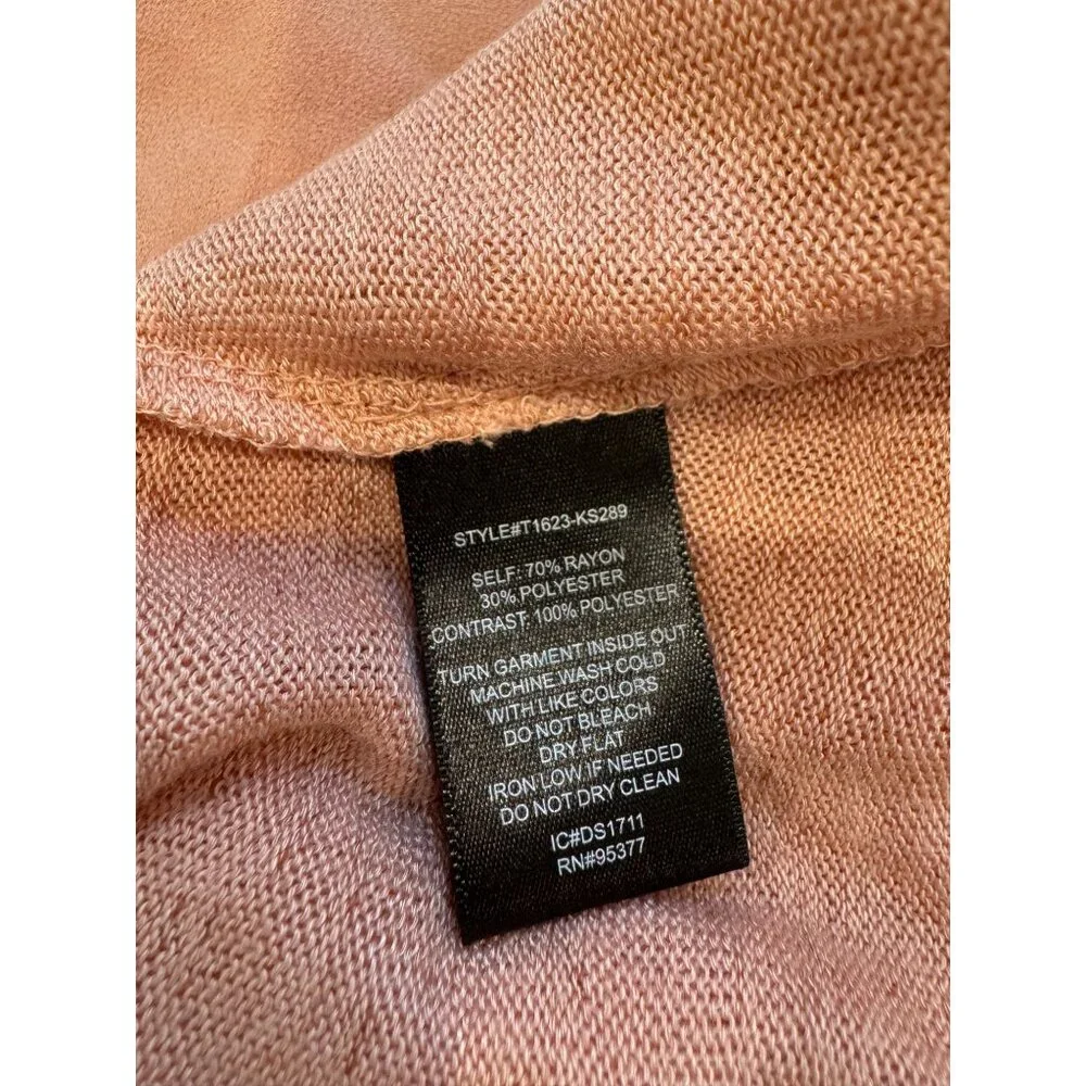 Sanctuary NWT Split Neck Top in Peach Size XS - Picture 6 of 6